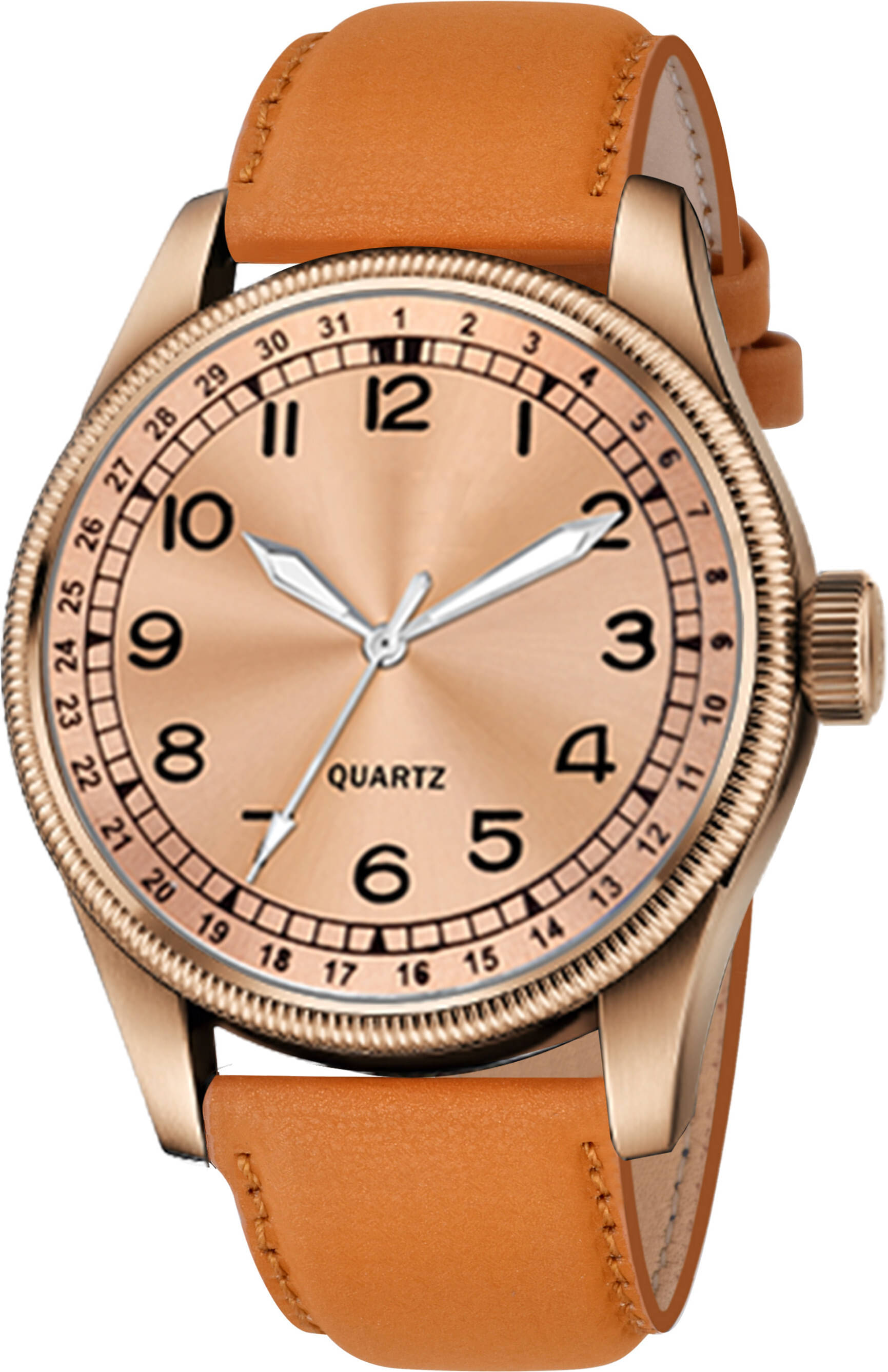     			ONIR Black Leather Analog Men's Watch