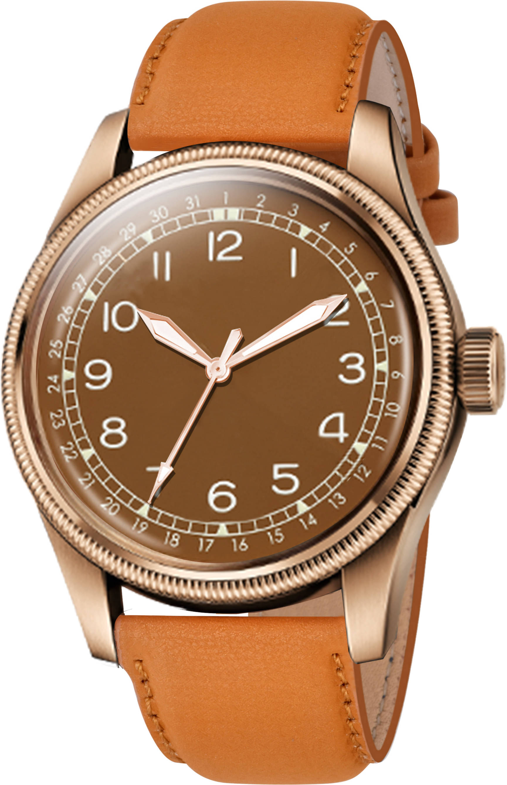     			ONIR Black Leather Analog Men's Watch