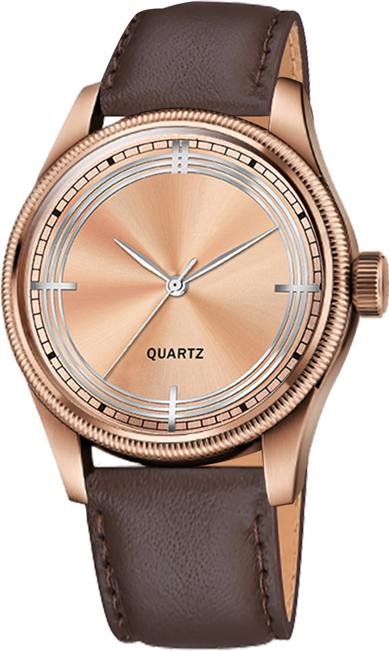     			ONIR Brown Leather Analog Men's Watch