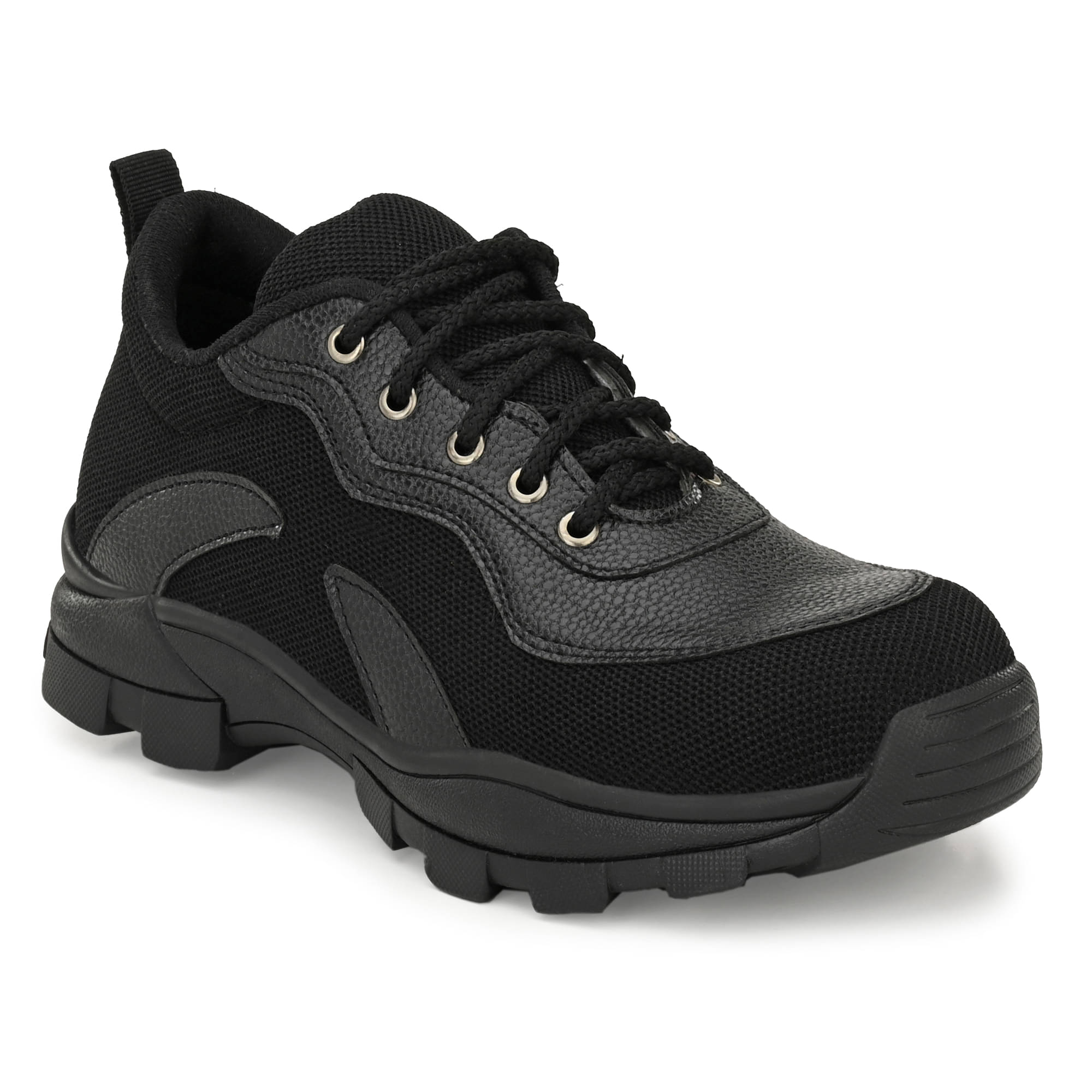     			Ozarro Derby Black Safety Shoes