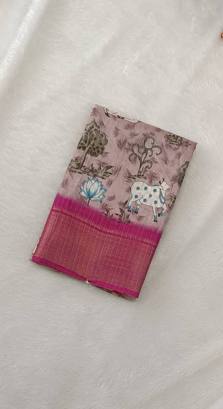 Sanjana Silk Silk Printed Sambalpuri Saree With Unstitched Blouse Piece ( Wine ) Sanjana Silk Silk Printed Sambalpuri Saree With Unstitched Blouse Piece ( Wine )