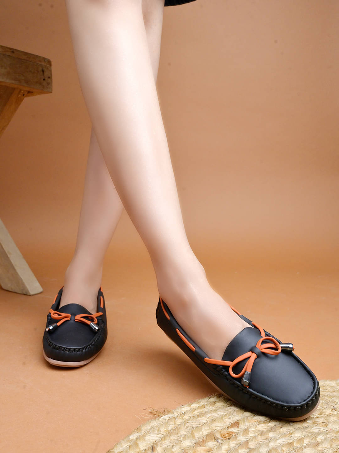     			Shoetopia Black Women's Loafers
