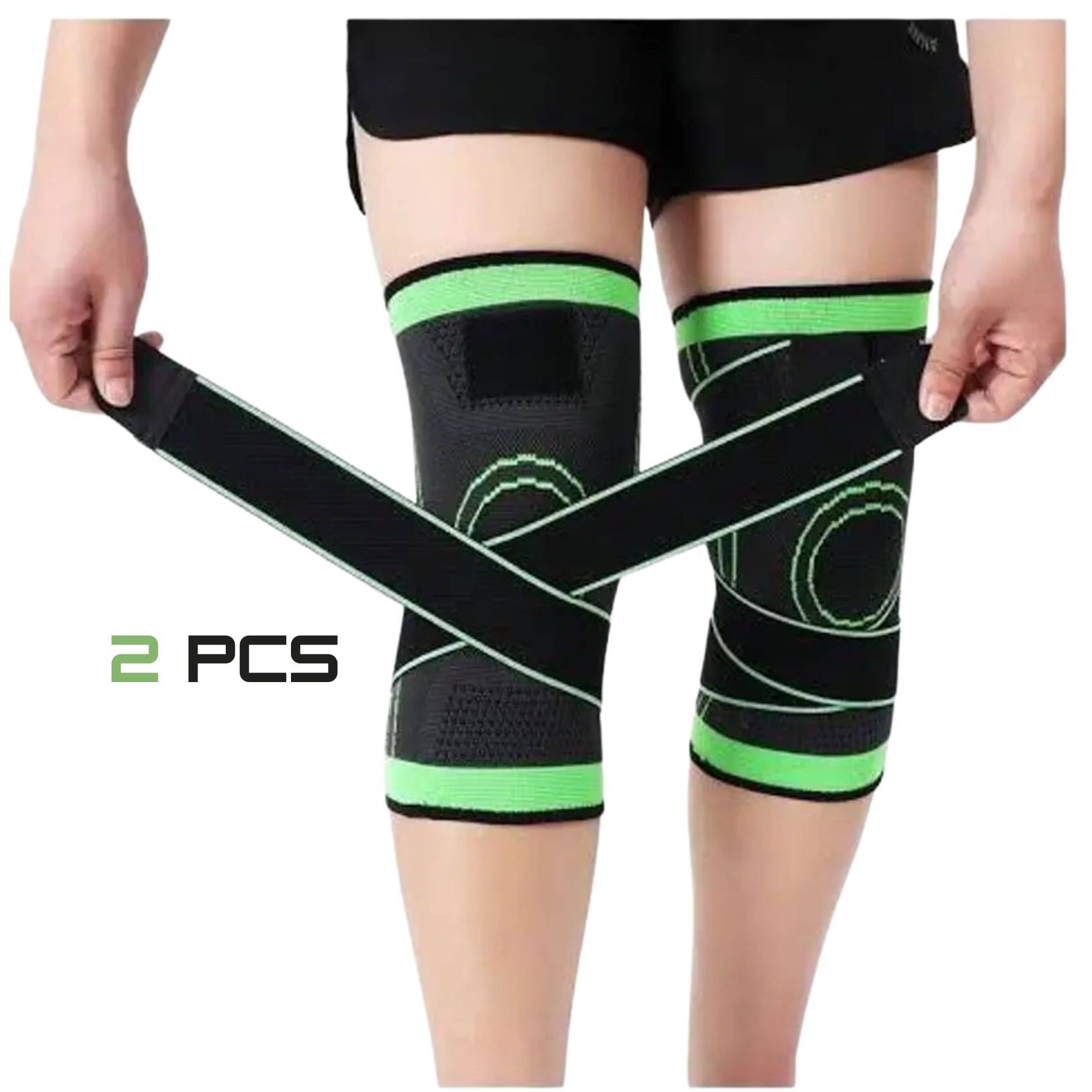     			Shopeleven Unisex Knee Straps Pair of 1 Green ( M - Size )