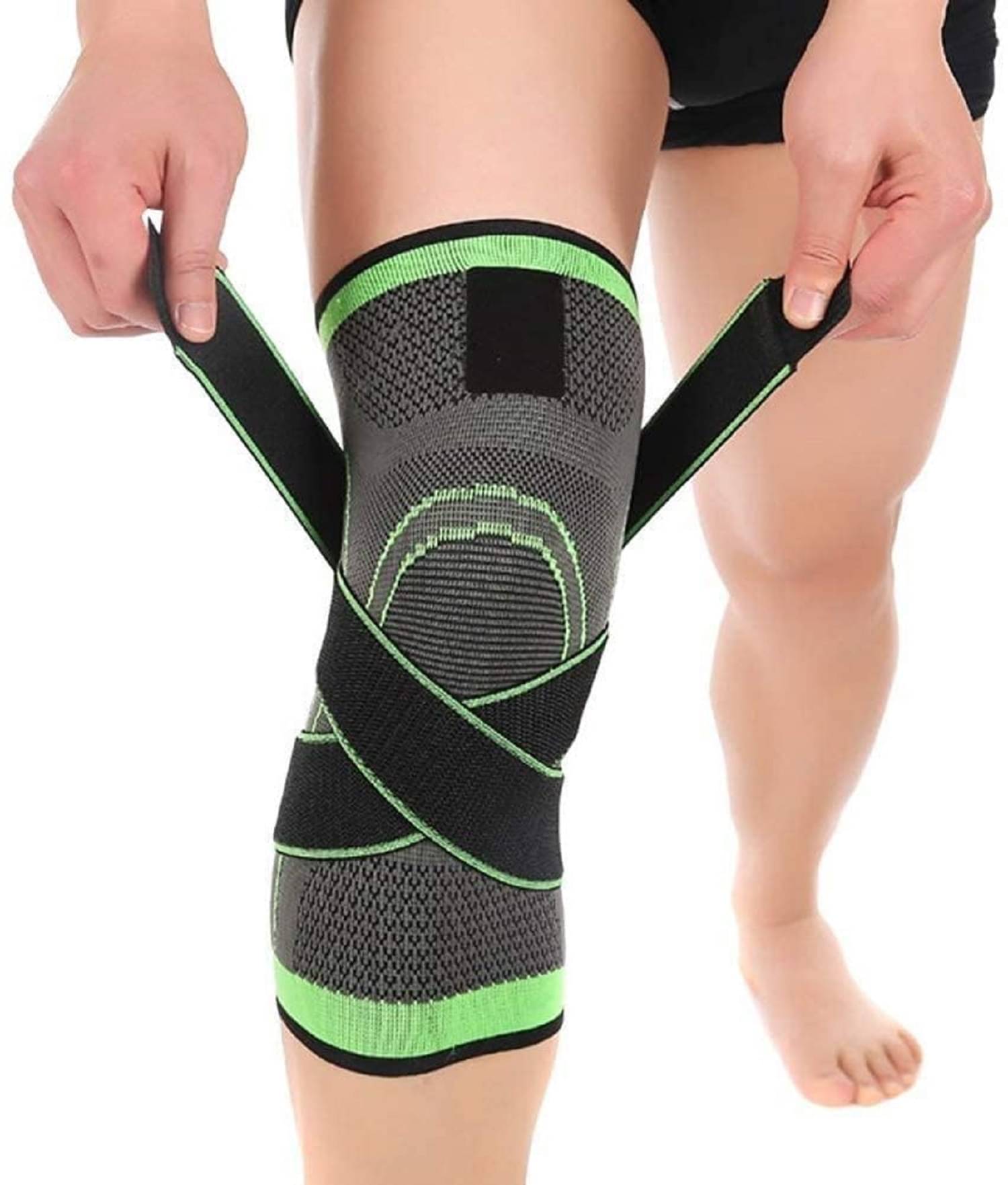     			Skindora Unisex Sports Knee Supports Pair of 1 Black ( Free Size - Size )