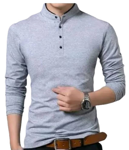 Volex Men Cotton Regular Fit Solid T-Shirt ( Grey ) Volex Men Cotton Regular Fit Solid T-Shirt ( Grey )