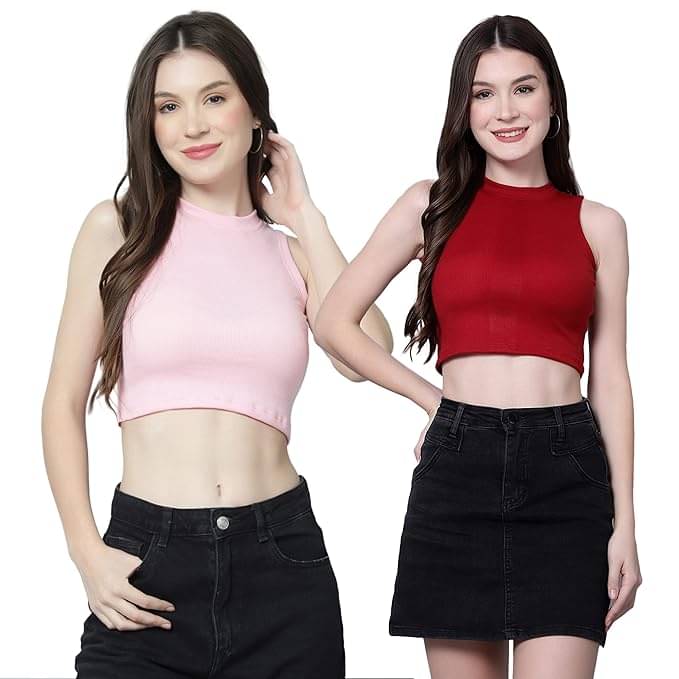 Volex Women's Lycra Crop Top ( Multicolor )     			Volex Women's Lycra Crop Top ( Multicolor )