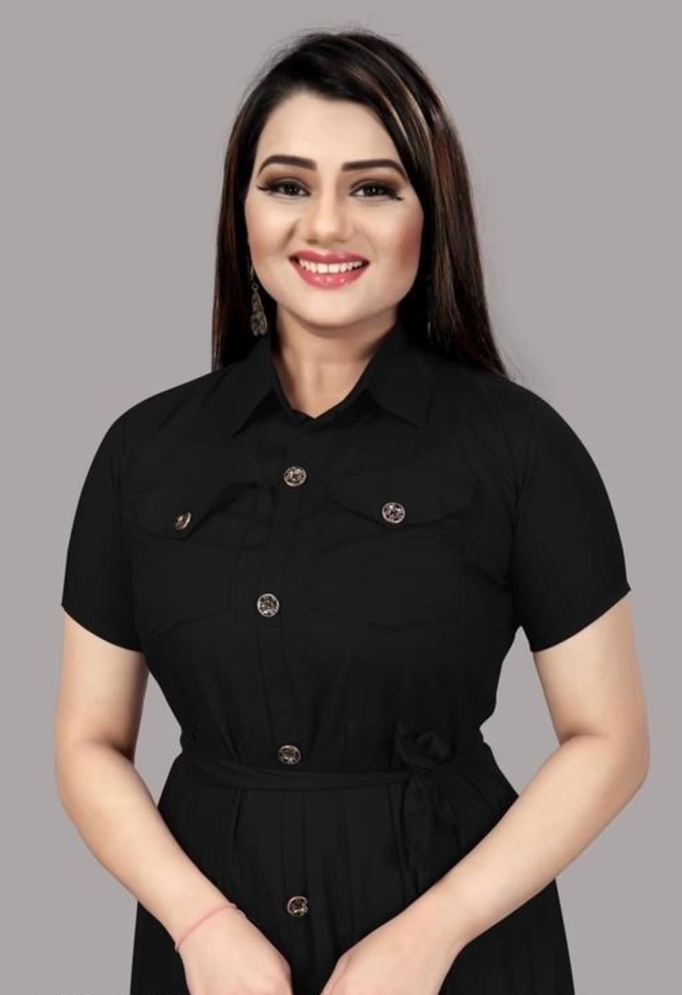     			YAGNIK FASHION Women Self Design Rayon Maternity Jumpsuit ( Black )