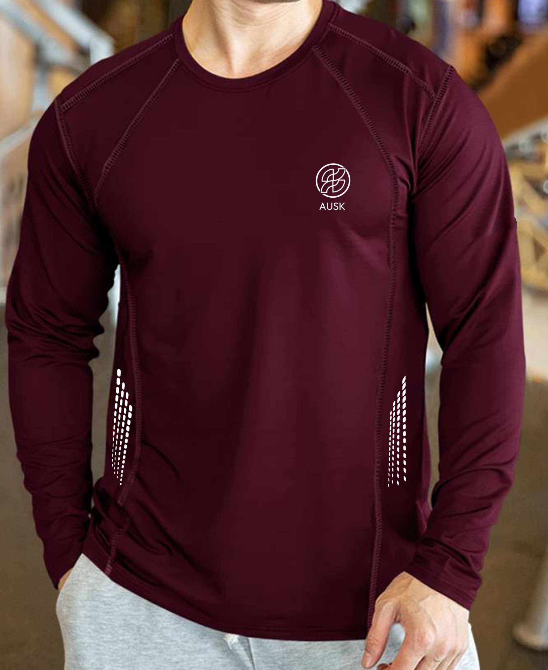 AUSK Men Polyester Regular Fit Printed T-Shirt ( Maroon ) AUSK Men Polyester Regular Fit Printed T-Shirt ( Maroon )