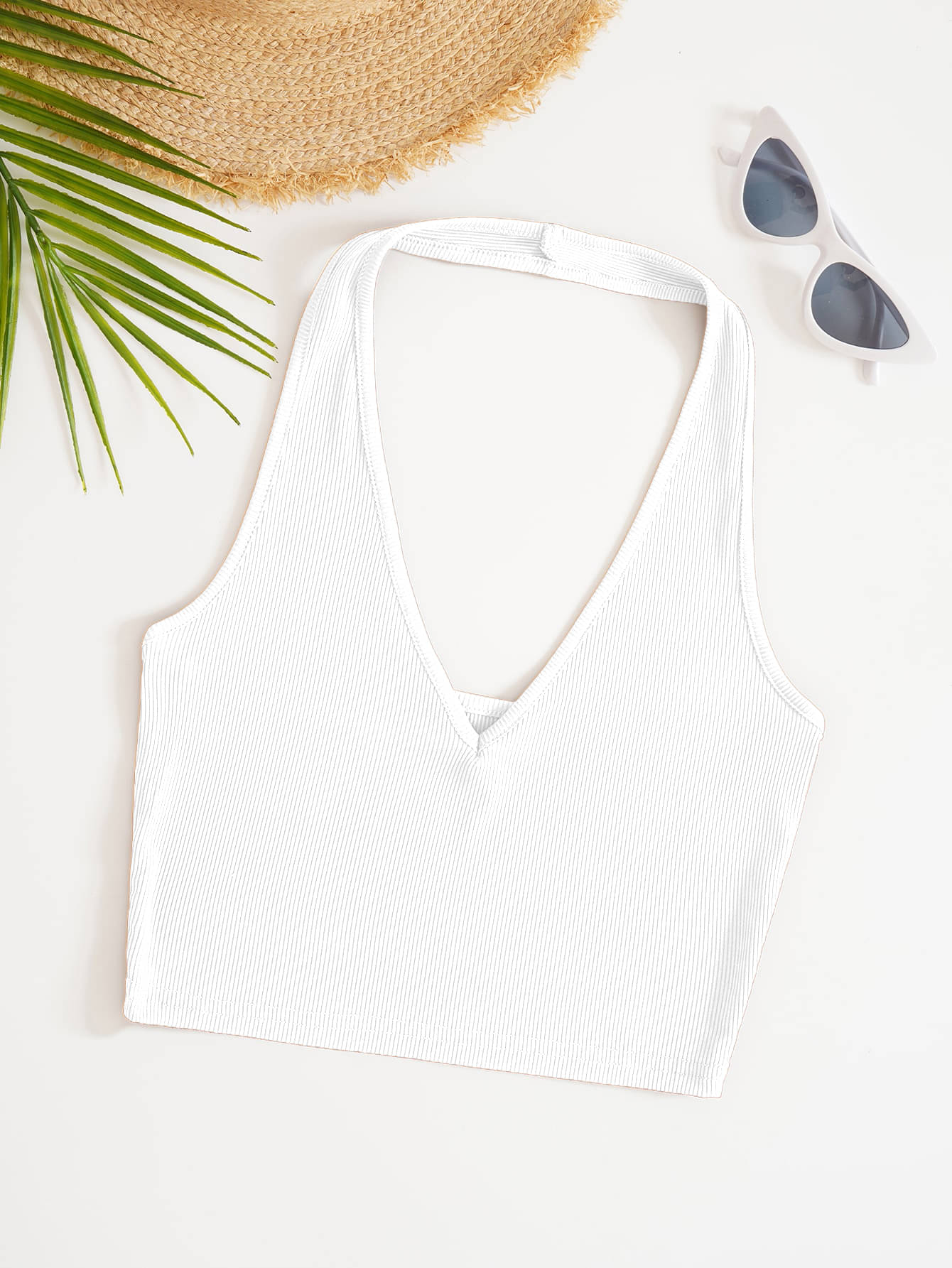Aahwan Women's Polyester Crop Top ( White )     			Aahwan Women's Polyester Crop Top ( White )