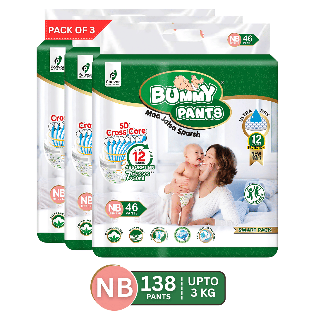 Bummy Pants New Born/XS Disposable Diapers ( Pack of 3 )     			Bummy Pants New Born/XS Disposable Diapers ( Pack of 3 )