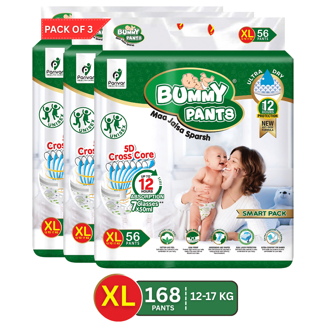     			Bummy Pants XL Disposable Diapers ( Pack of 3 )