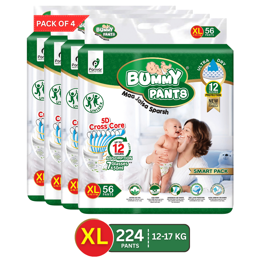 Bummy Pants XL Disposable Diapers ( Pack of 4 )     			Bummy Pants XL Disposable Diapers ( Pack of 4 )