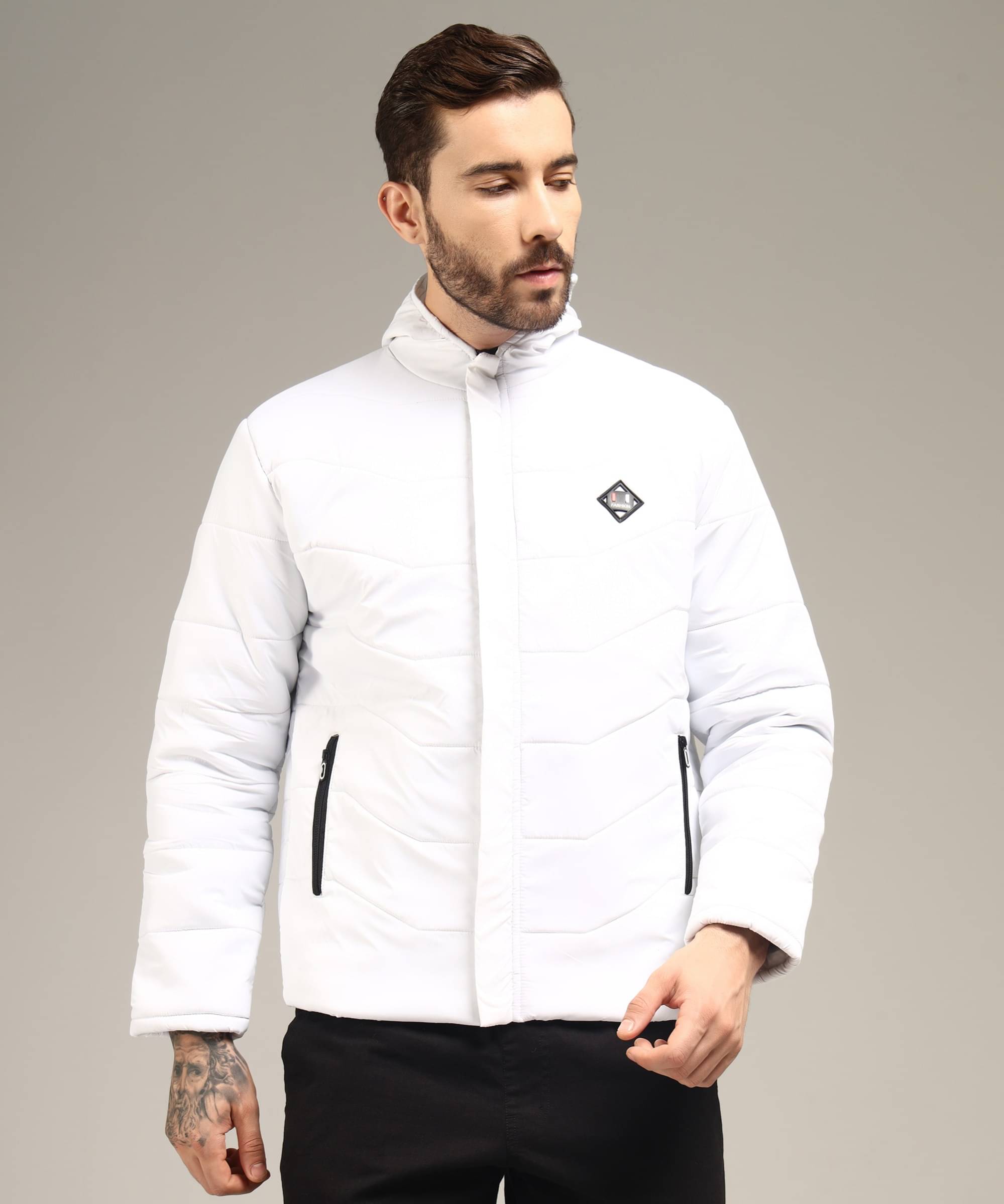 Christy World Nylon Men's Quilted & Bomber Jacket - White ( Pack of 1 )     			Christy World Nylon Men's Quilted & Bomber Jacket - White ( Pack of 1 )