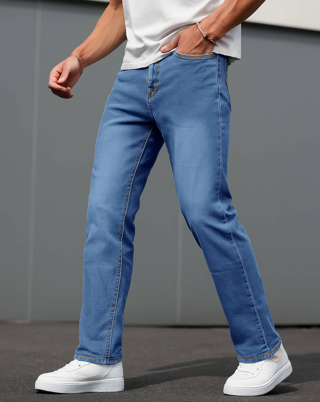 Eyebogler Regular Fit Clean Look Men's Jeans - Blue ( Pack of 1 ) Eyebogler Regular Fit Clean Look Men's Jeans - Blue ( Pack of 1 )