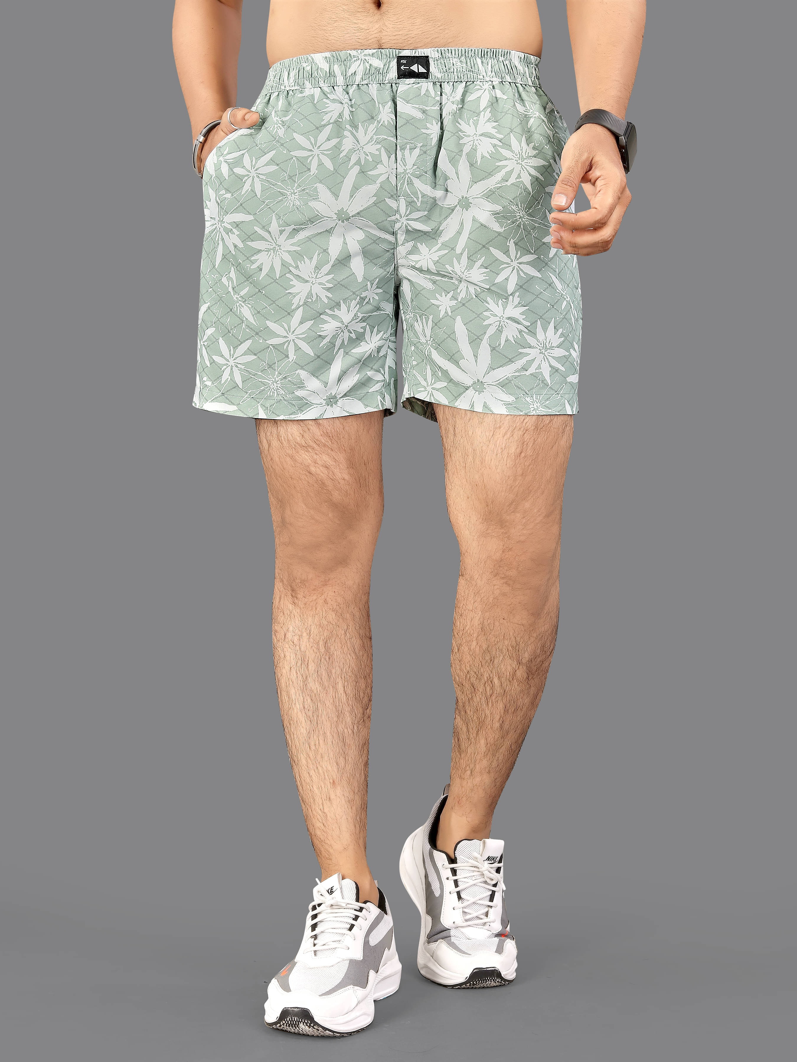 FTX Light Blue Cotton Blend Men's Shorts ( Pack of 1 ) FTX Light Blue Cotton Blend Men's Shorts ( Pack of 1 )