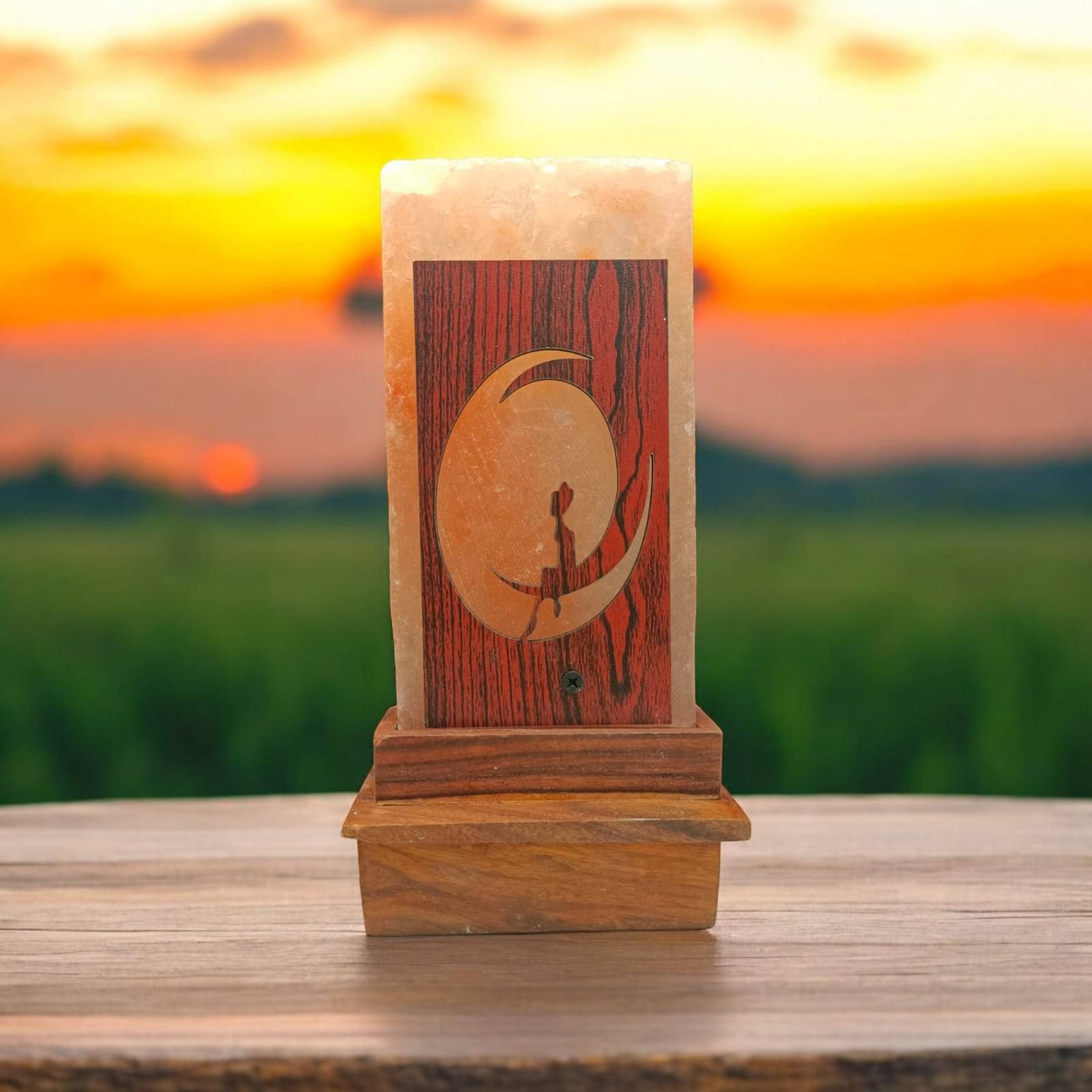 GLOBAL AROMA Orange Himalayan Salt Table Lamp ( Pack of 1 )     			GLOBAL AROMA Orange Himalayan Salt Table Lamp ( Pack of 1 )