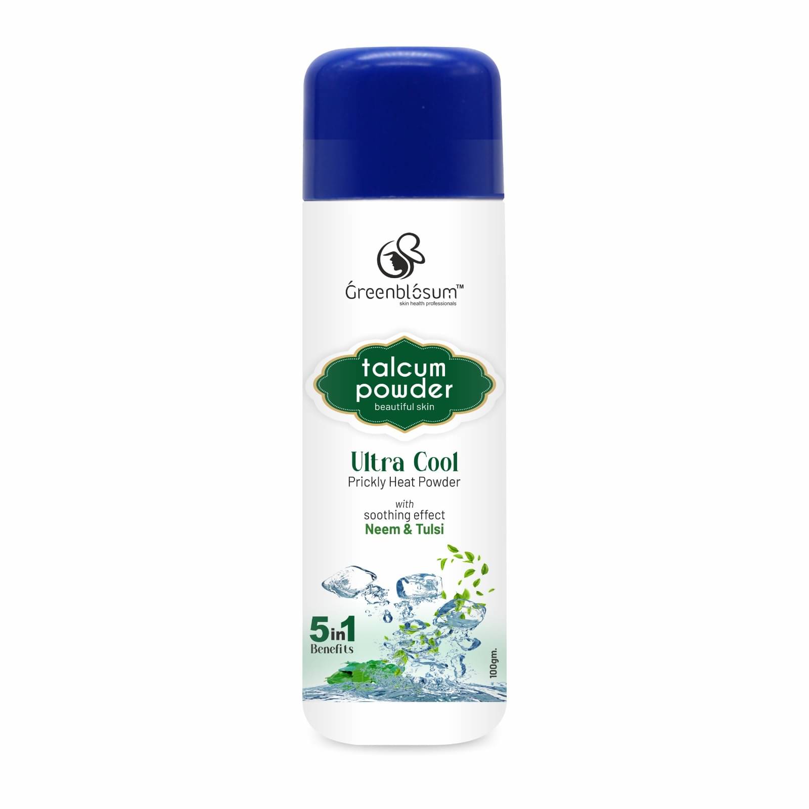     			GREENBLOSUM Greenblosum Neem tulsi Talc 100 gm