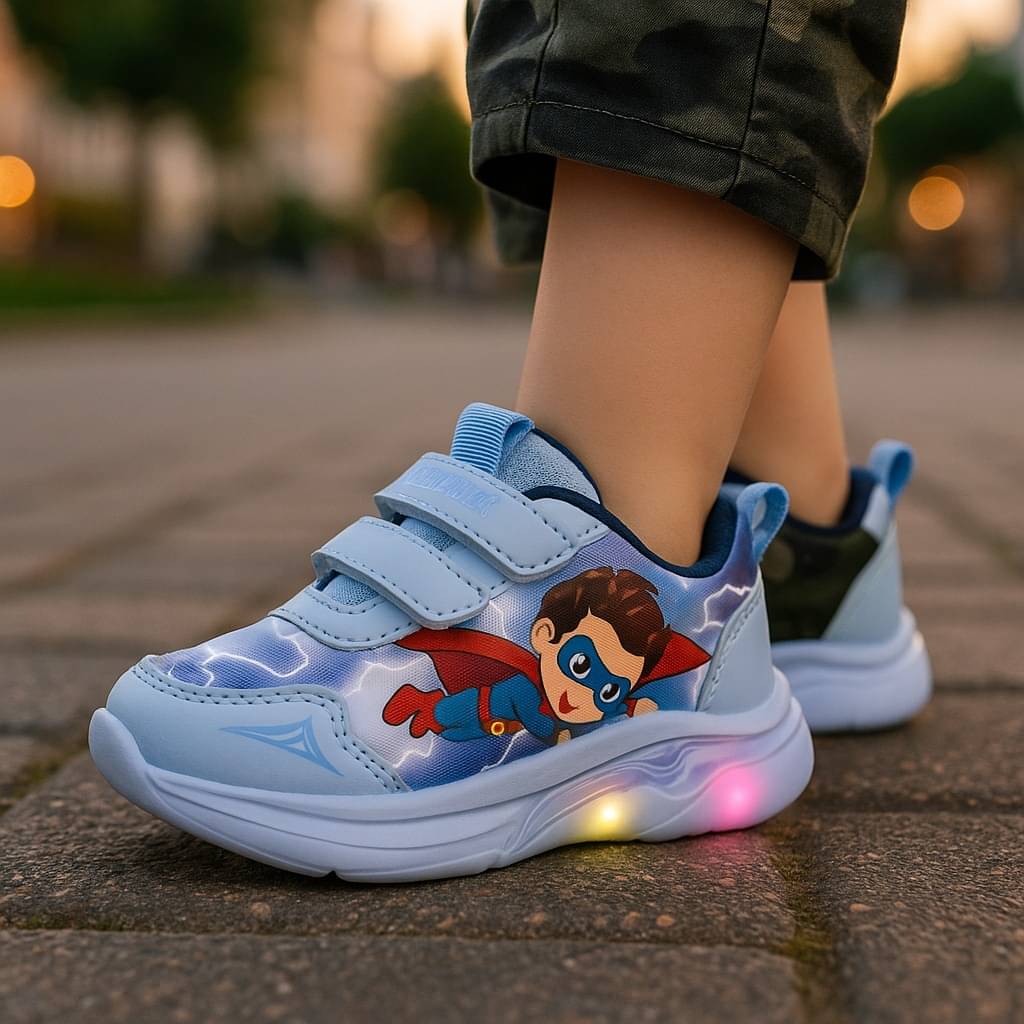     			ICONIC ME - Multicolor Boy's LED Shoes ( 1 Pair )