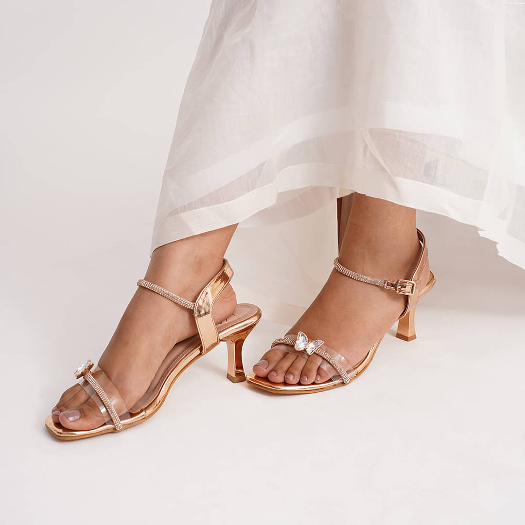     			JM Looks Brown Women's Sandal Heels