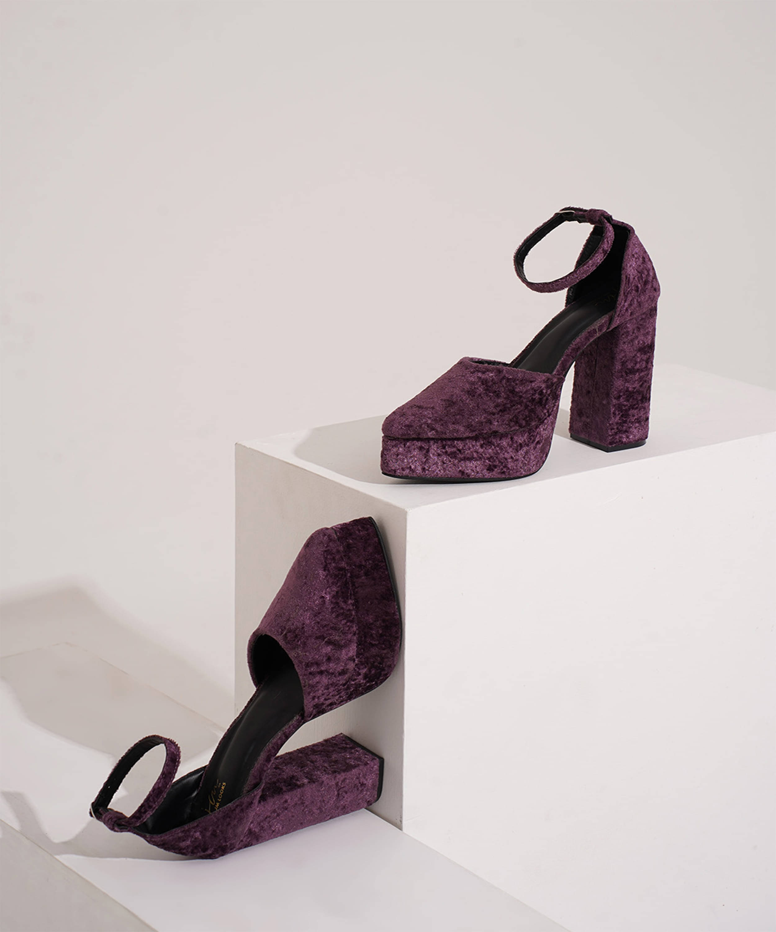 JM Looks Purple Women's Sandal Heels JM Looks Purple Women's Sandal Heels