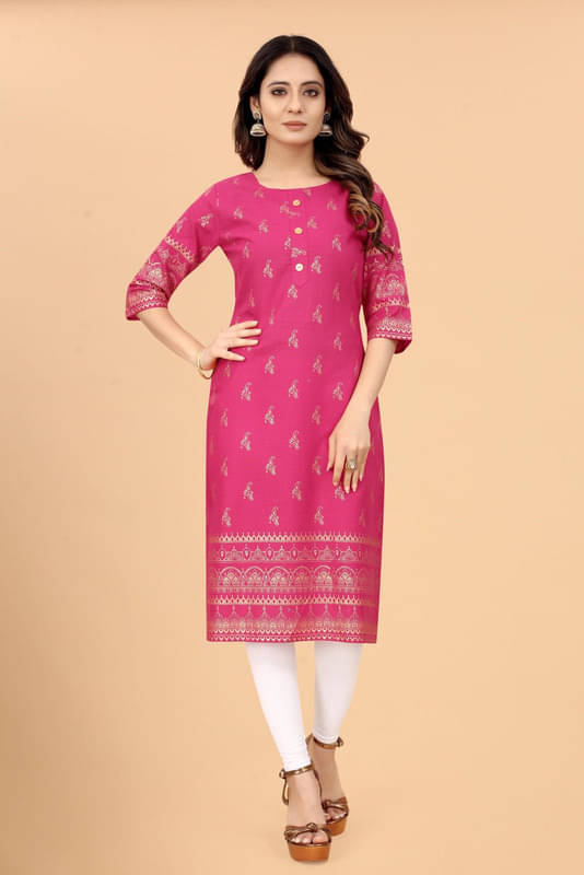 KETAKI FASHION Women Cotton Blend Printed Straight Kurti ( Multicolor4 ) KETAKI FASHION Women Cotton Blend Printed Straight Kurti ( Multicolor4 )