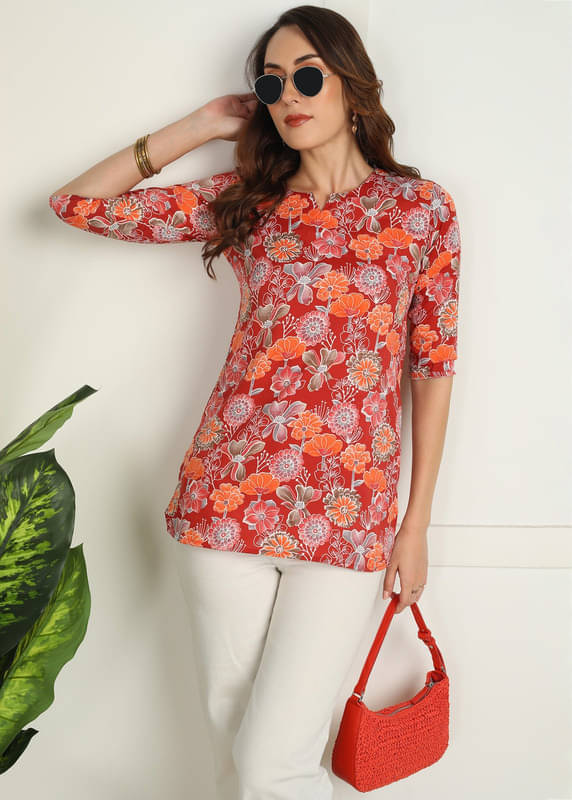     			KETAKI FASHION Women Crepe Printed Straight Kurti ( Multicolor3 )