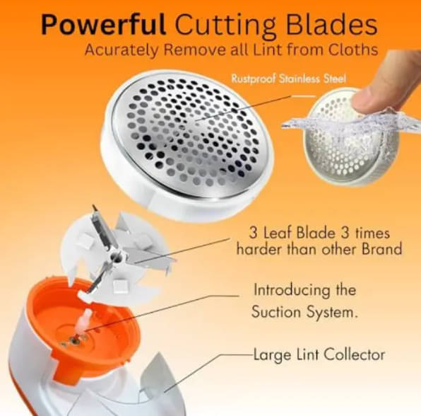     			Lint remover Orange Fabric Cleaning Kit