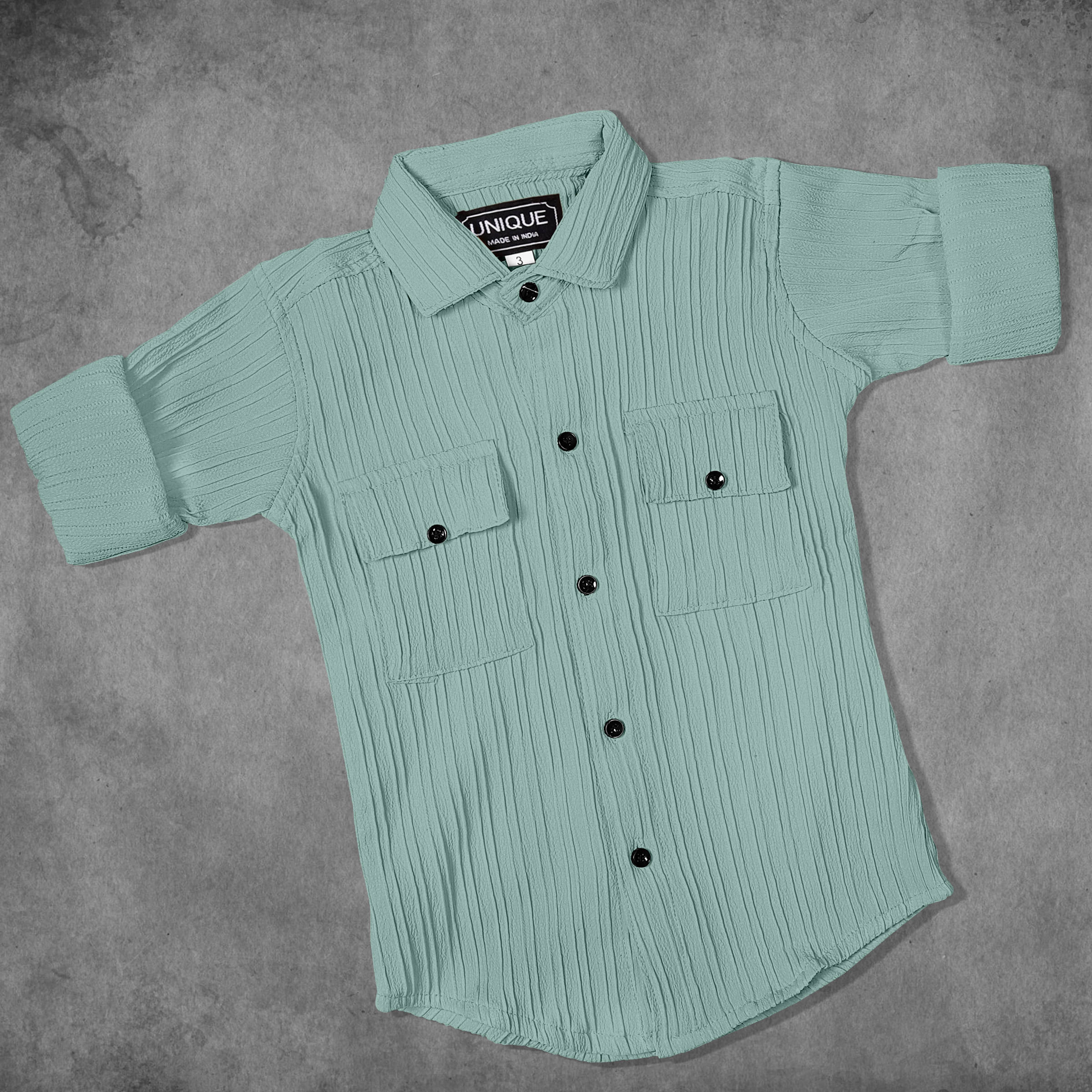 Mameru Pack of 1 Boys Cotton Blend Full Sleeves Shirt ( Olive Green ) Mameru Pack of 1 Boys Cotton Blend Full Sleeves Shirt ( Olive Green )