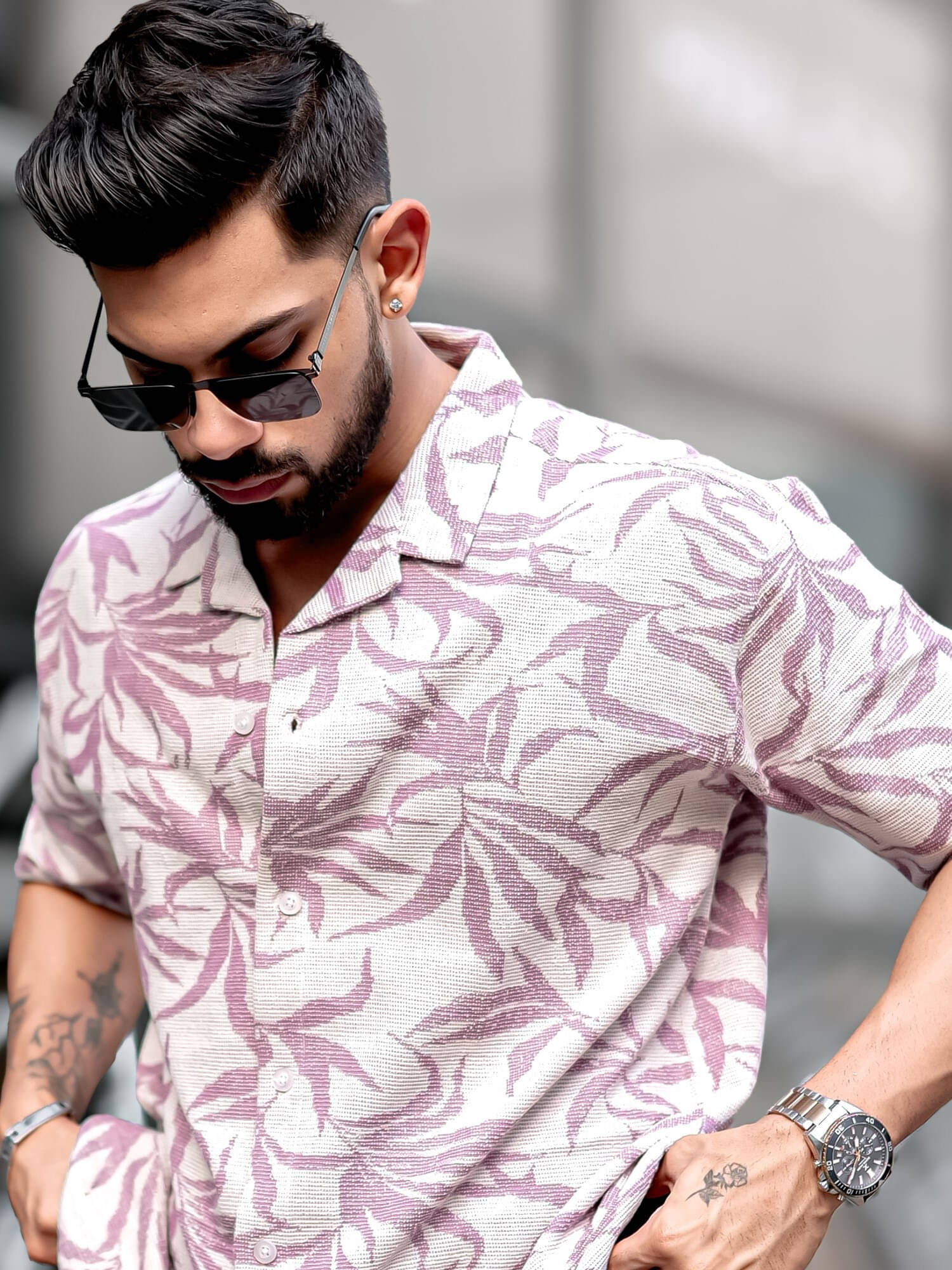 Maniac Cotton Blend Oversized Fit Printed Half Sleeves Men's Casual Shirt - Multicolor ( Pack of 1 ) Maniac Cotton Blend Oversized Fit Printed Half Sleeves Men's Casual Shirt - Multicolor ( Pack of 1 )