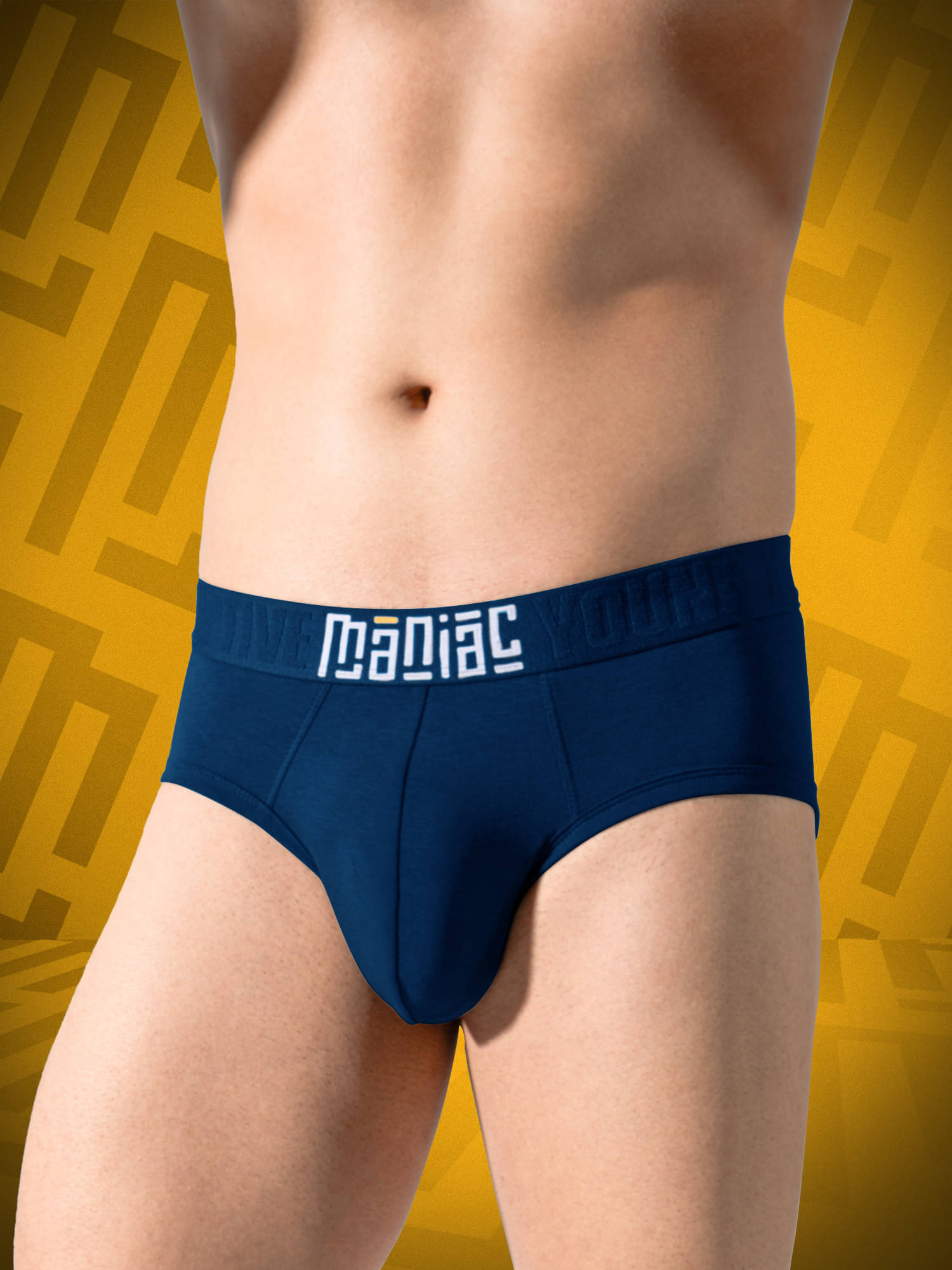 Maniac Pack of 1 Modal Briefs For Men's ( Blue ) Maniac Pack of 1 Modal Briefs For Men's ( Blue )