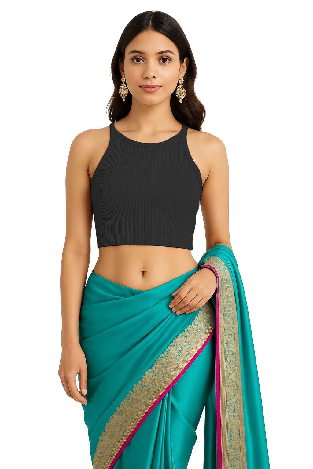 SOHOT Black Readymade without Pad Cotton Women's Blouse ( Pack of 1 ) SOHOT Black Readymade without Pad Cotton Women's Blouse ( Pack of 1 )
