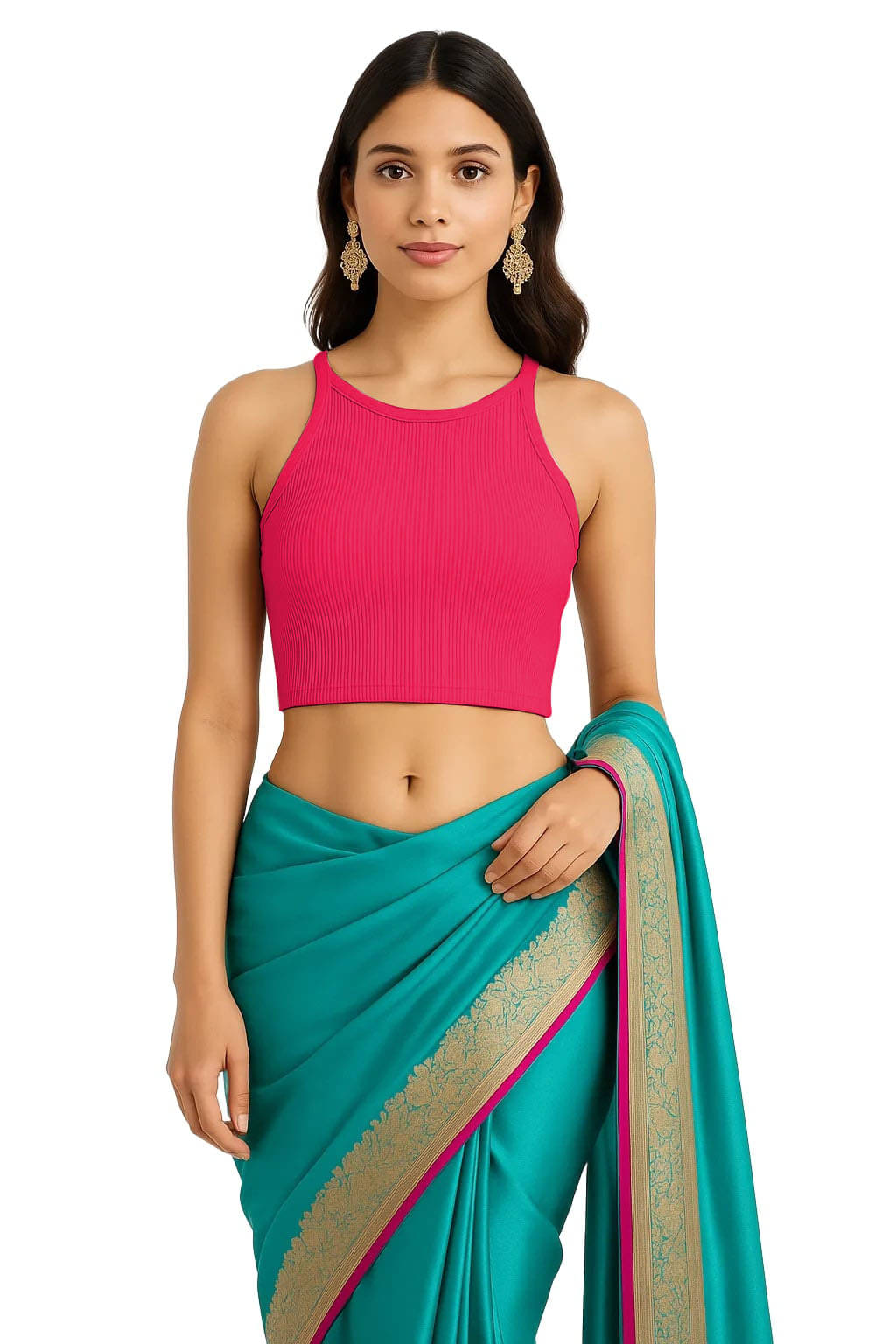 SOHOT Pink Readymade without Pad Cotton Women's Blouse ( Pack of 1 ) SOHOT Pink Readymade without Pad Cotton Women's Blouse ( Pack of 1 )