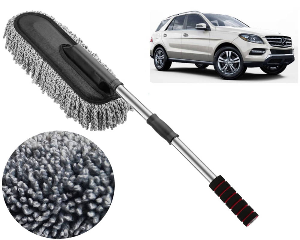     			Microfiber Flexible Duster, Car Cleaning Brushes, Dry / Wet Home, Kitchen, Office Cleaning Brush with Expandable Handle Benz ML