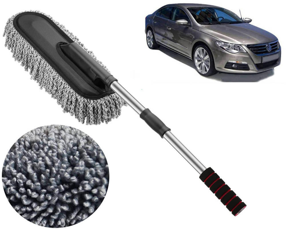     			Microfiber Flexible Duster, Car Cleaning Brushes, Dry / Wet Home, Kitchen, Office Cleaning Brush with Expandable Handle Passat