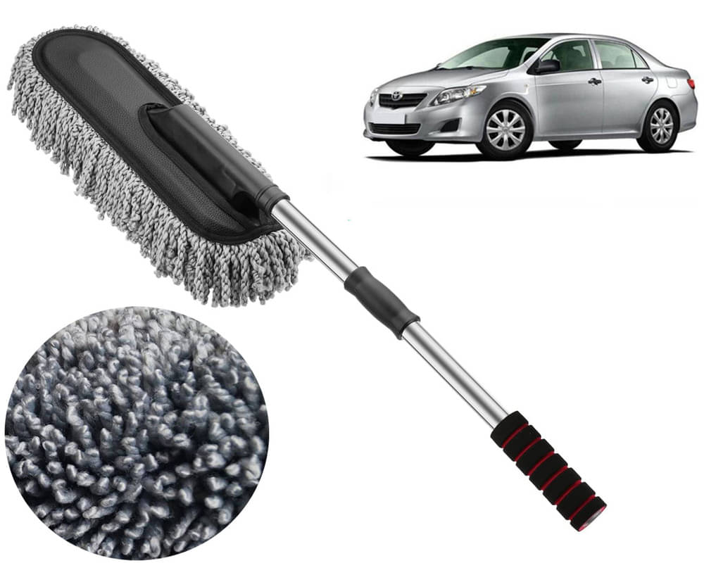     			Microfiber Flexible Duster, Car Cleaning Brushes, Dry / Wet Home, Kitchen, Office Cleaning Brush with Expandable Handle Corolla