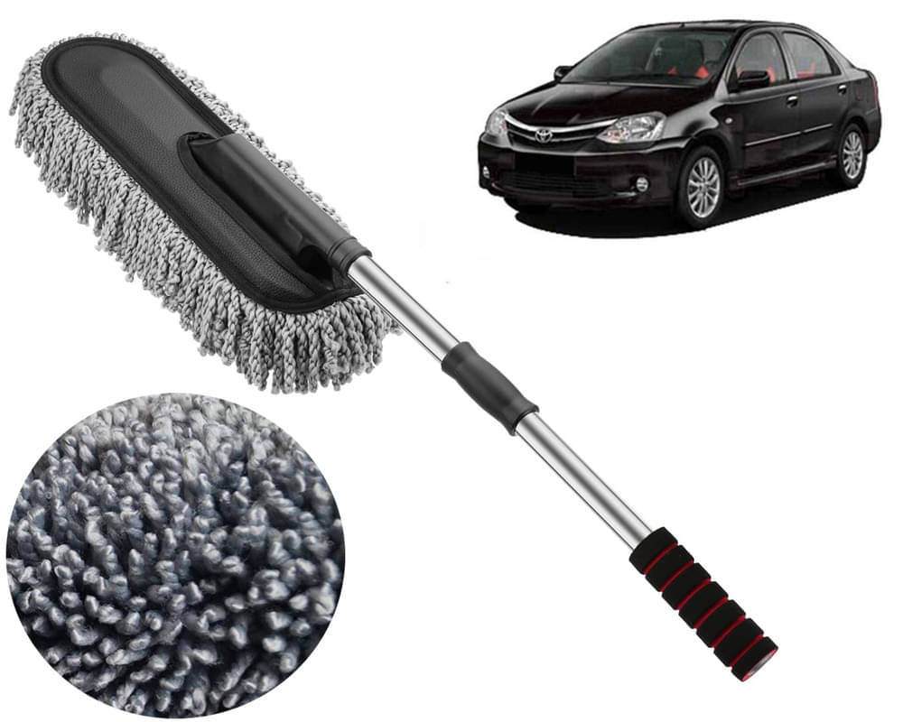     			Microfiber Flexible Duster, Car Cleaning Brushes, Dry / Wet Home, Kitchen, Office Cleaning Brush with Expandable Handle Etios