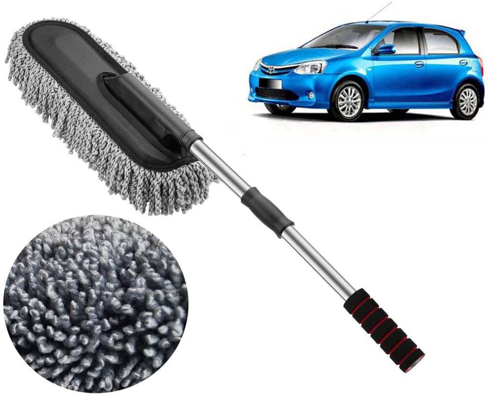     			Microfiber Flexible Duster, Car Cleaning Brushes, Dry / Wet Home, Kitchen, Office Cleaning Brush with Expandable Handle Etios Liva