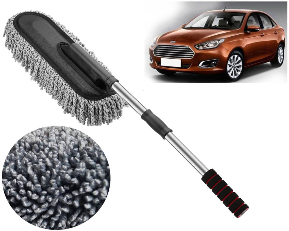     			Microfiber Flexible Duster, Car Cleaning Brushes, Dry / Wet Home, Kitchen, Office Cleaning Brush with Expandable Handle Escort