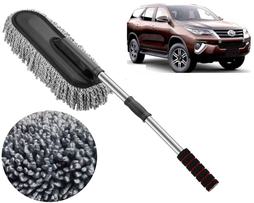     			Microfiber Flexible Duster, Car Cleaning Brushes, Dry / Wet Home, Kitchen, Office Cleaning Brush with Expandable Handle Fortuner 2016