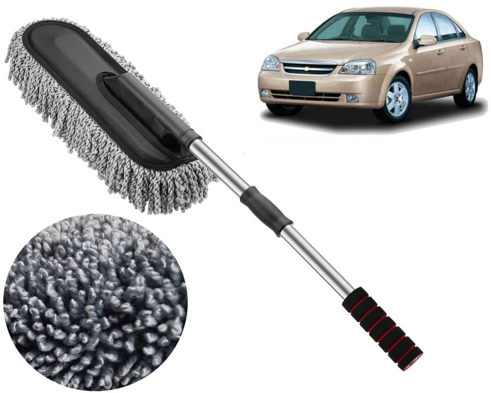     			Microfiber Flexible Duster, Car Cleaning Brushes, Dry / Wet Home, Kitchen, Office Cleaning Brush with Expandable Handle Optra