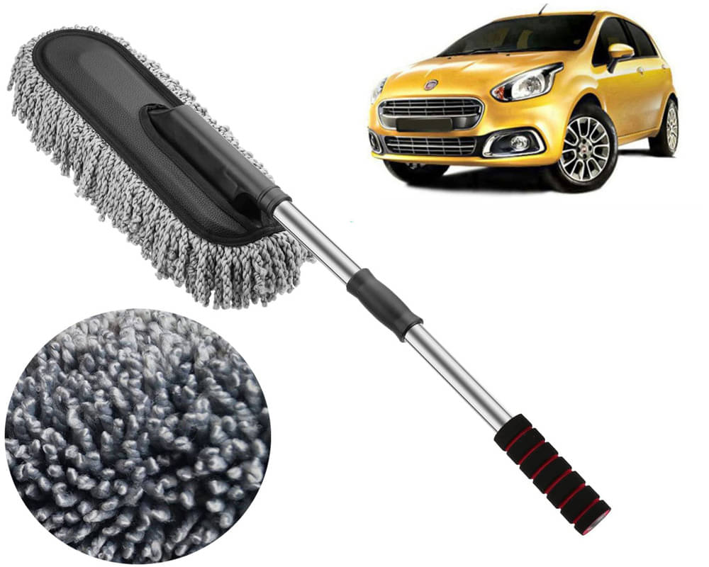     			Microfiber Flexible Duster, Car Cleaning Brushes, Dry / Wet Home, Kitchen, Office Cleaning Brush with Expandable Handle Punto Evo