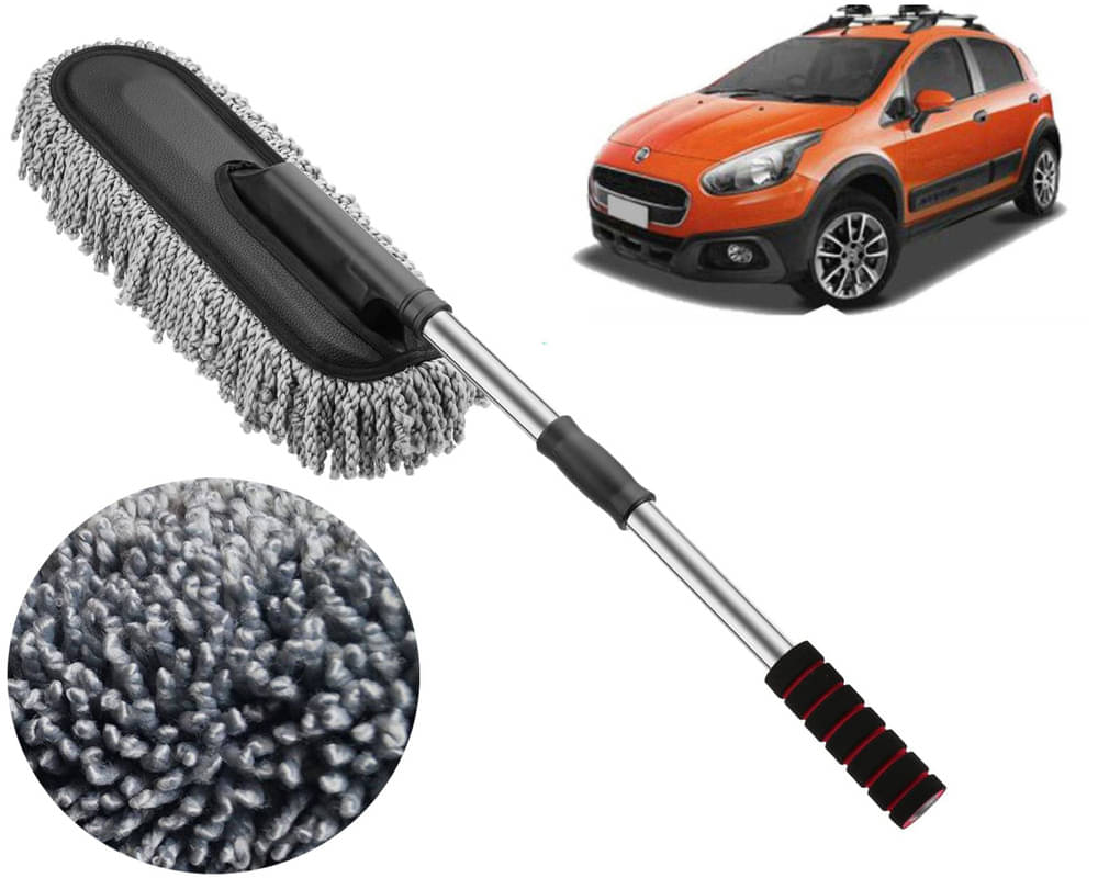     			Microfiber Flexible Duster, Car Cleaning Brushes, Dry / Wet Home, Kitchen, Office Cleaning Brush with Expandable Handle Avventura