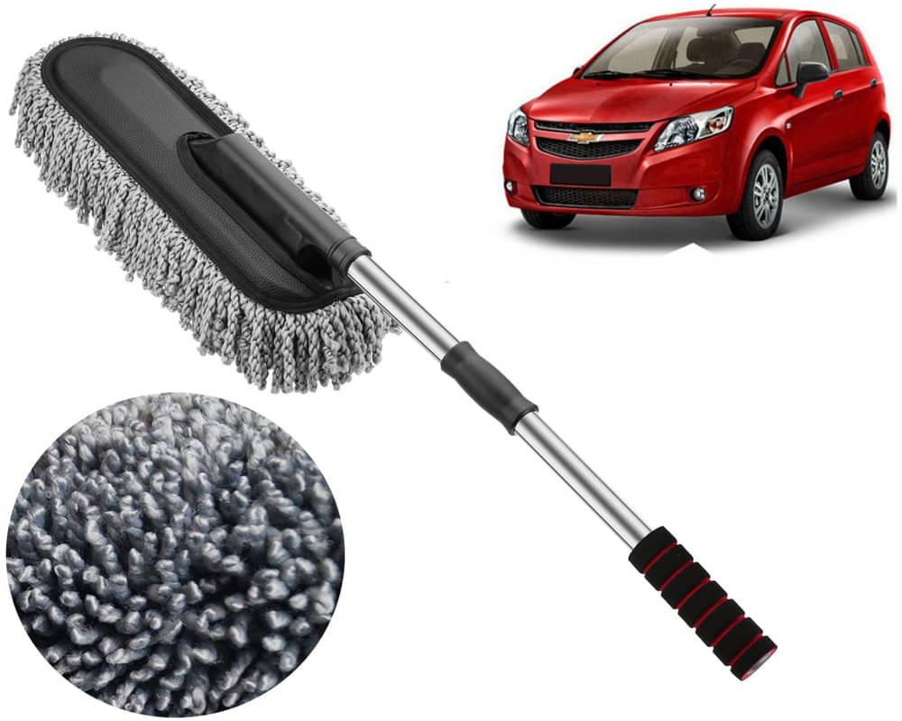     			Microfiber Flexible Duster, Car Cleaning Brushes, Dry / Wet Home, Kitchen, Office Cleaning Brush with Expandable Handle Sail Hatchback