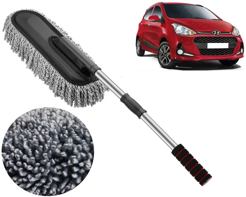     			Microfiber Flexible Duster, Car Cleaning Brushes, Dry / Wet Home, Kitchen, Office Cleaning Brush with Expandable Handle I10 Grand 2017