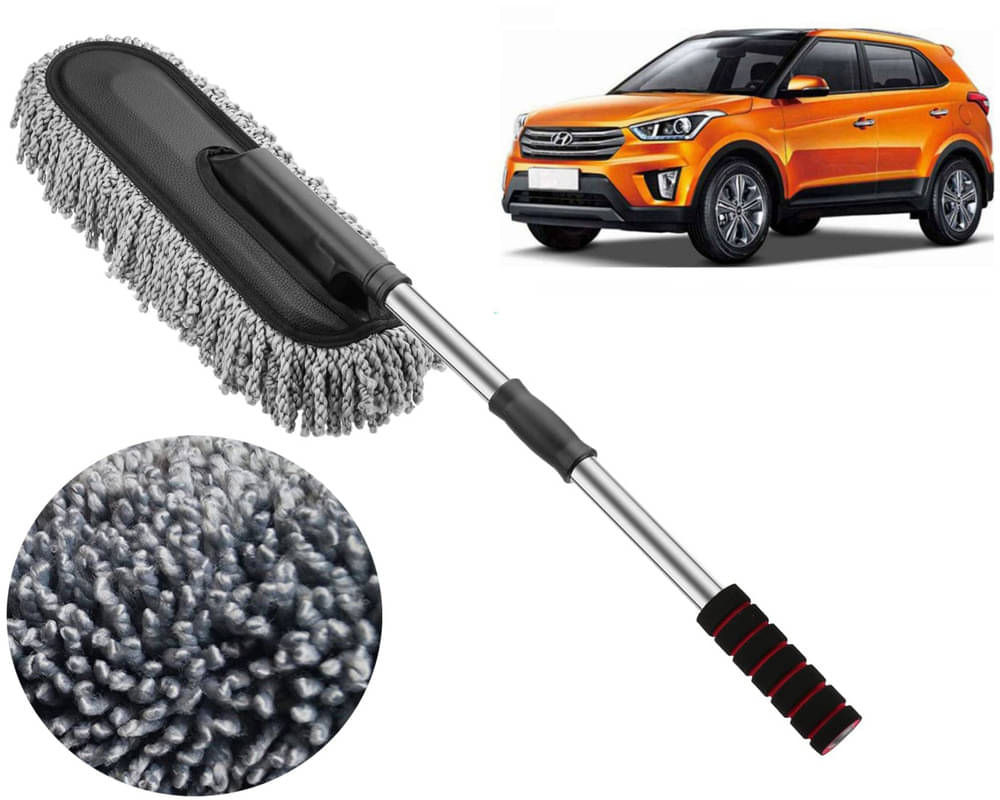     			Microfiber Flexible Duster, Car Cleaning Brushes, Dry / Wet Home, Kitchen, Office Cleaning Brush with Expandable Handle Creta