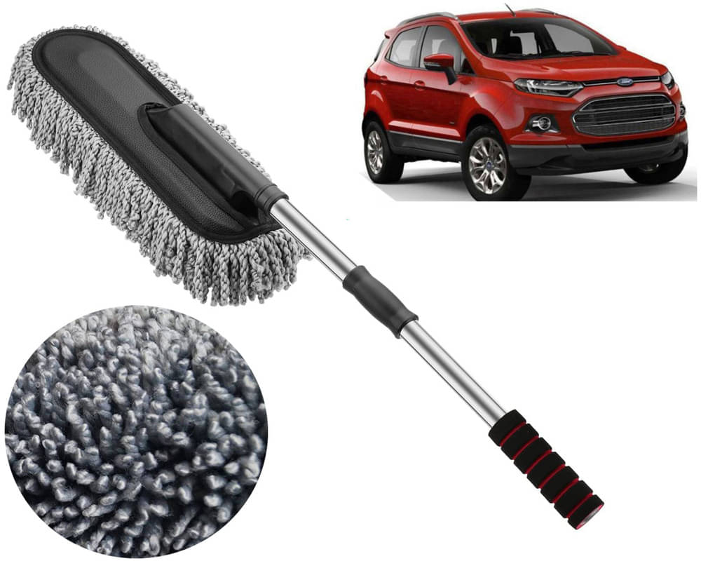     			Microfiber Flexible Duster, Car Cleaning Brushes, Dry / Wet Home, Kitchen, Office Cleaning Brush with Expandable Handle Ecosport
