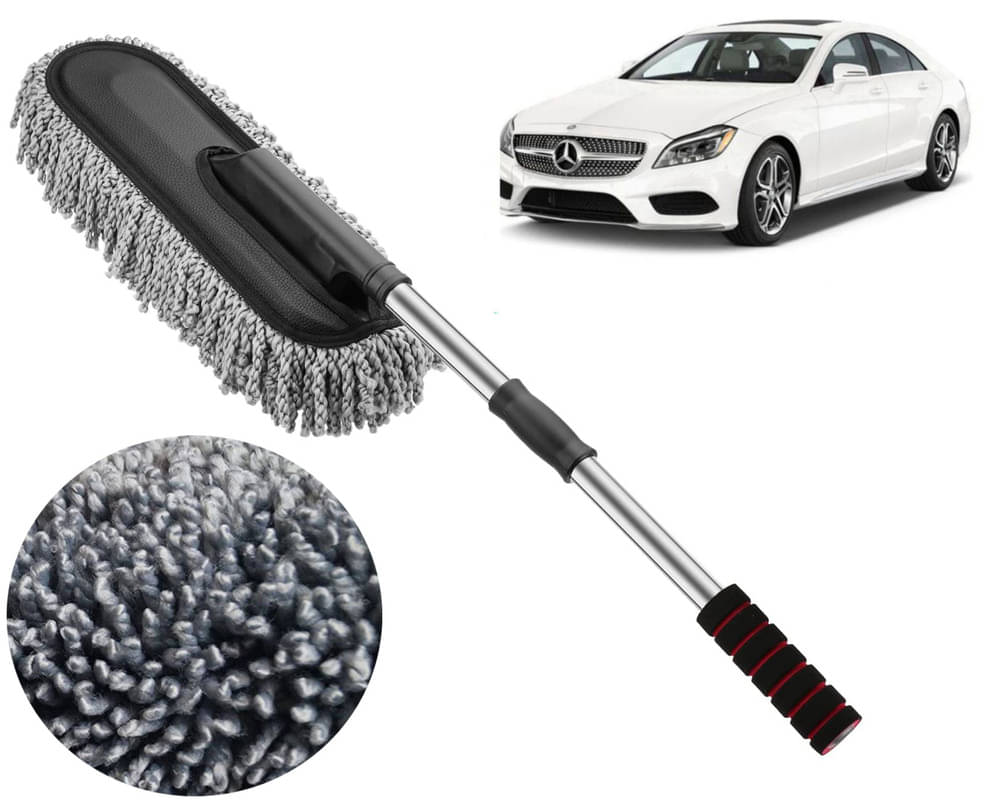     			Microfiber Flexible Duster, Car Cleaning Brushes, Dry / Wet Home, Kitchen, Office Cleaning Brush with Expandable Handle CLs-Class