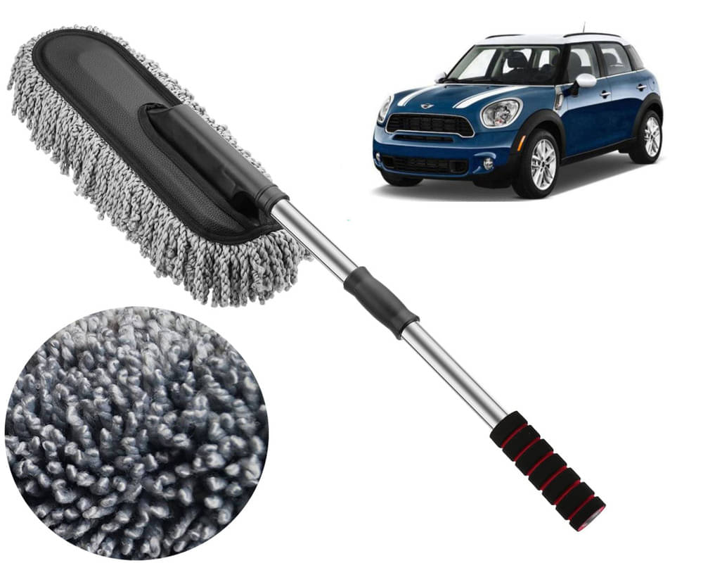     			Microfiber Flexible Duster, Car Cleaning Brushes, Dry / Wet Home, Kitchen, Office Cleaning Brush with Expandable Handle Countryman