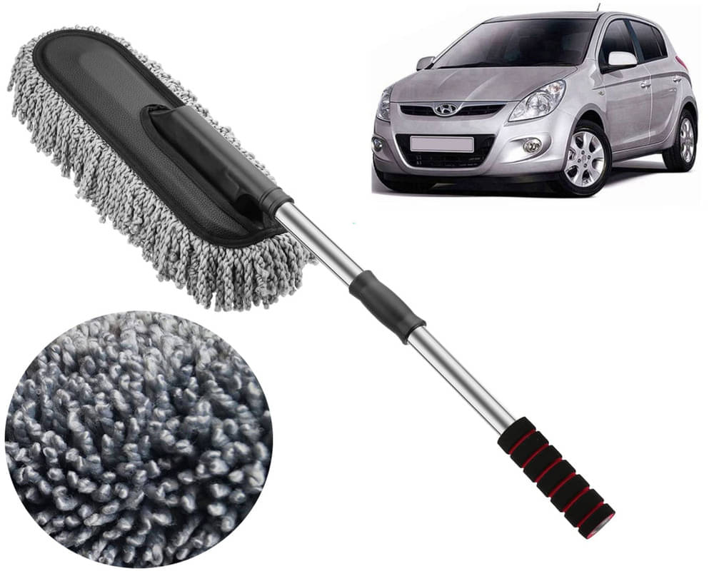     			Microfiber Flexible Duster, Car Cleaning Brushes, Dry / Wet Home, Kitchen, Office Cleaning Brush with Expandable Handle I20 Type-1
