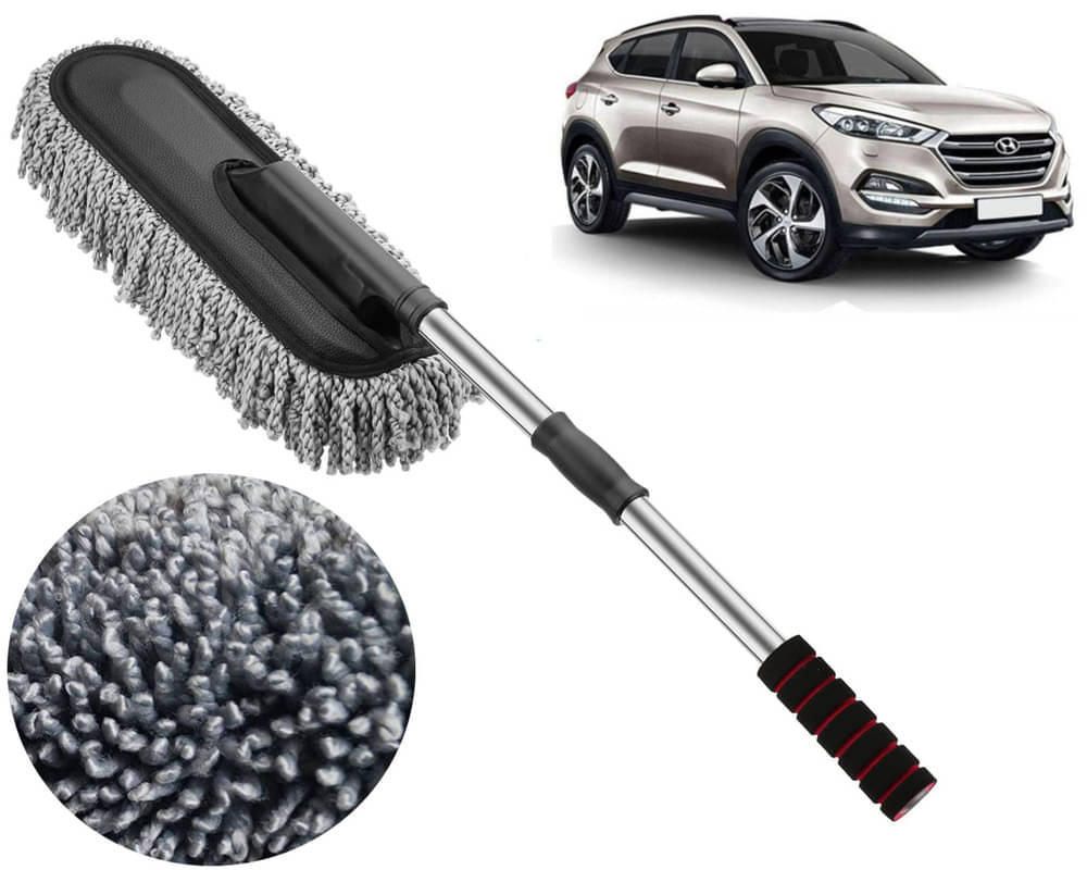     			Microfiber Flexible Duster, Car Cleaning Brushes, Dry / Wet Home, Kitchen, Office Cleaning Brush with Expandable Handle Tucson